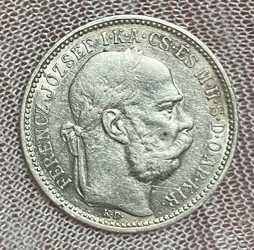 Монета 1 крона 1894 год. Австро-Венгрия. Франц Иосиф I.