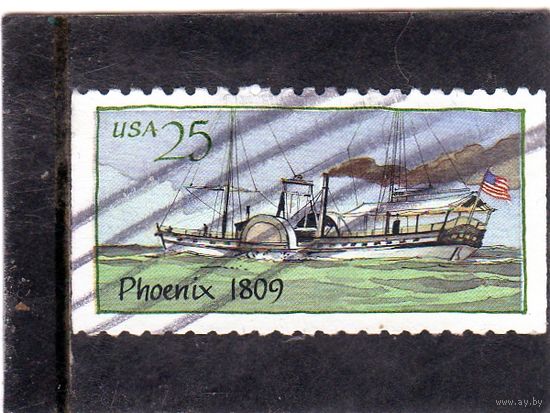 США. Mi:US 2032. Пароходы. Феникс, 1809. 1989.