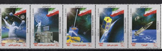 Иран 2010. Космос 5 марок сцепка (3174)
