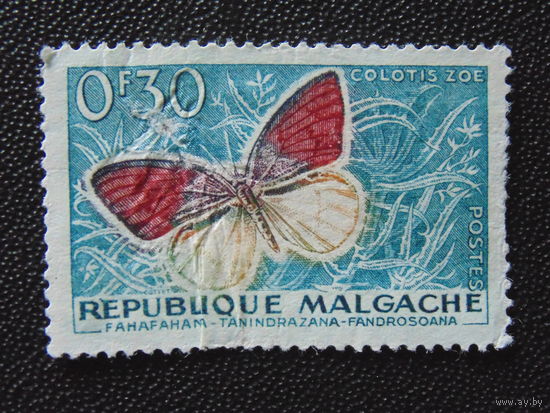 Мадагаскар 1960 г. Бабочки.