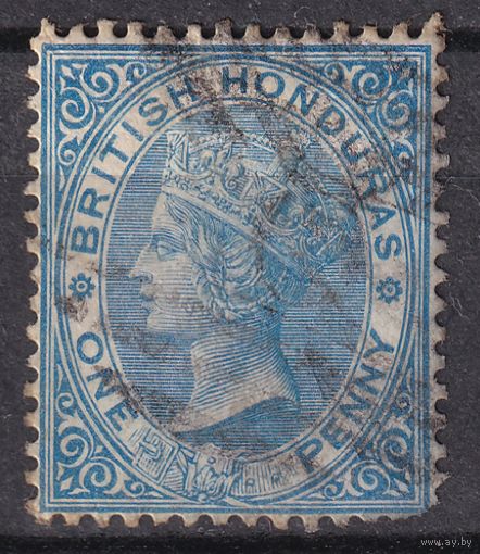 49.BrKCI. Великобритания. Колонии. Британский Гондурас. Стандарт. Виктория. 1884 г. 1P. Mi.#9.