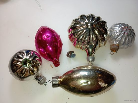 Ёлочные  игрушки ,  Снежинки , из СССР .