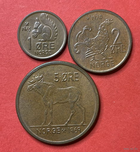 Норвегия 3 монеты