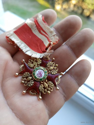 Знак Орден Святого Станислава 3-й степени Золото 56 пробы