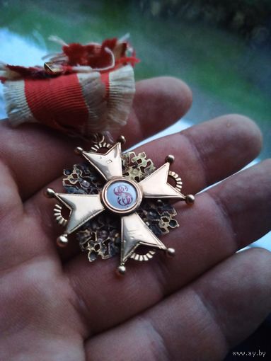 Знак Орден Святого Станислава 3-й степени Золото 56 пробы