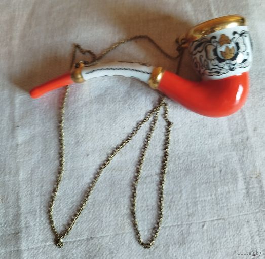 Трубка курительная-фарфор-СССР. Винтаж 70 годы!