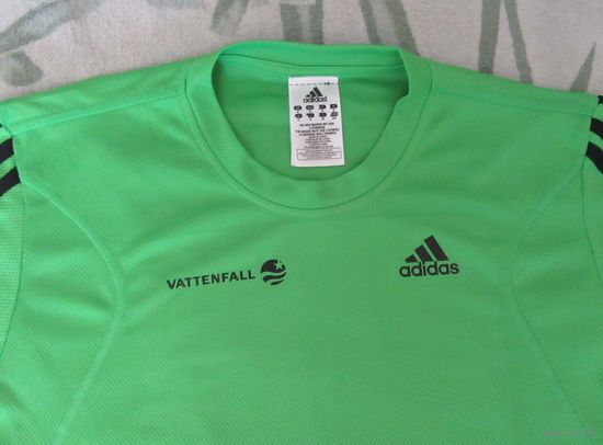 ADIDAS Vattenfall Майка Футболка Зеленая АДИДАС Дышащая ткань Спорт