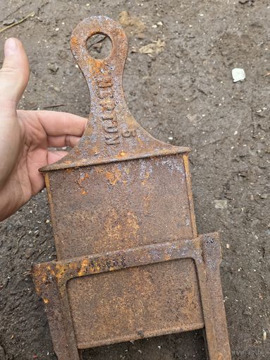 Старинная печная заслонка