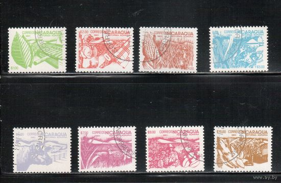 Никарагуа-1983,(Мих.2449-2456) гаш., Стандарт, Флора, Фауна (полная серия)