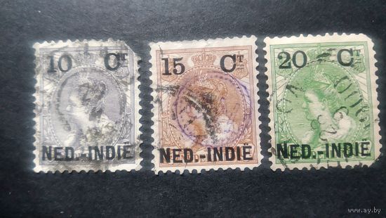 НИДЕРЛАНДЫ  \н14\ Нидерландская Индия  1899 королева Вильгельмина. надпечатка