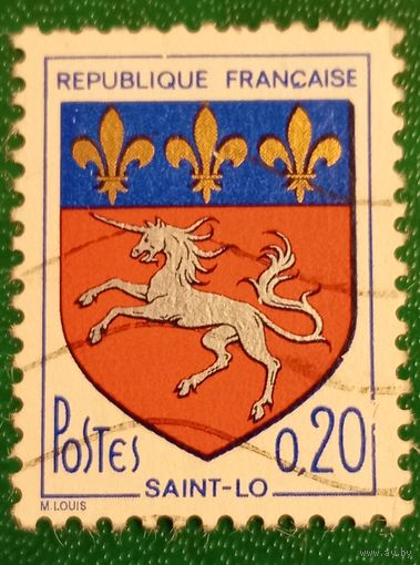 Франция 1966. Герб города Сен-Ло