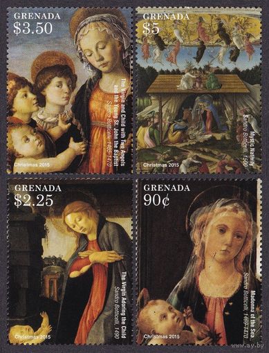 2015 Гренада 7109-7112 Рождество - Живопись 10,50 евро