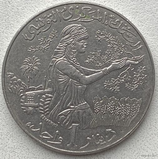 Тунис 1 динар 2007 г.