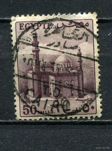 Египет - 1953 - Архитектура 50M - [Mi.407] - 1 марка. Гашеная.  (LOT EN14)-T10P4