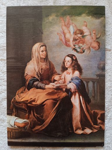 Мурильо. Святая Анна с ребенком богоматерью. Издание Испании. Тиснение