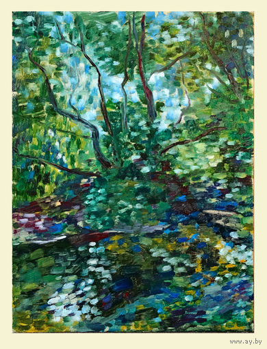 Картина пейзаж А. Серпин 2025г