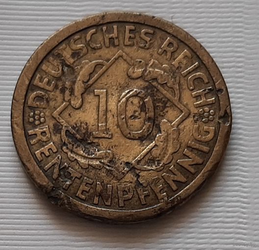 10 пфеннигов 1924 г. А. Германия