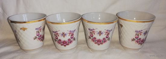 Стаканы для напитков, фарфор, Коростень, СССР