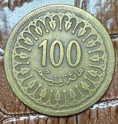 Монета Тунис 100 миллим 1960 год.