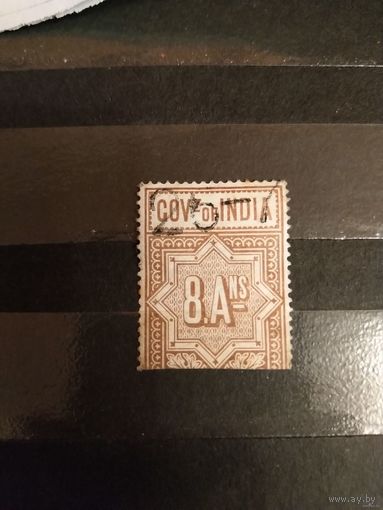 1890-1904 Британская колония Индия телеграфная резалась специально хорошая сохранность без дыр (2-15)
