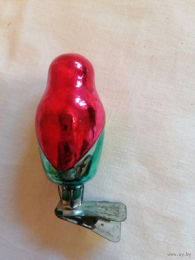 Ёлочная игрушка МАТРЁШКА СССР на прищепке 0042