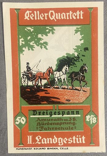 Нотгельд 50 пфеннигов 1922 год. Целле,. Веймарская республика