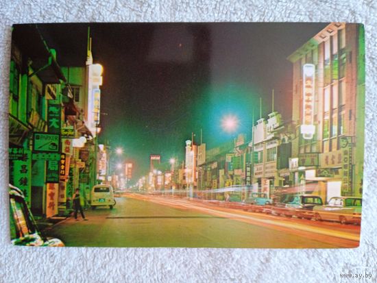 Сингапур. Ночная сцена на Норт-Бридж-Роуд