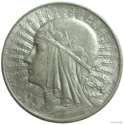 5 злотых 1933 штемпельная