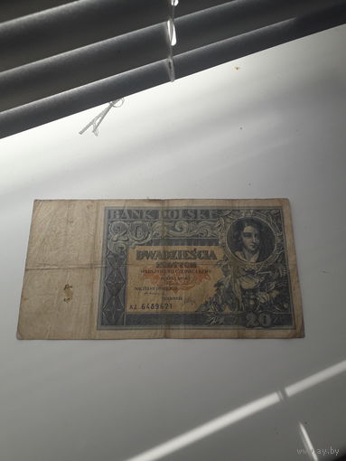 ПОЛЬША 20 злотых 1931 год
