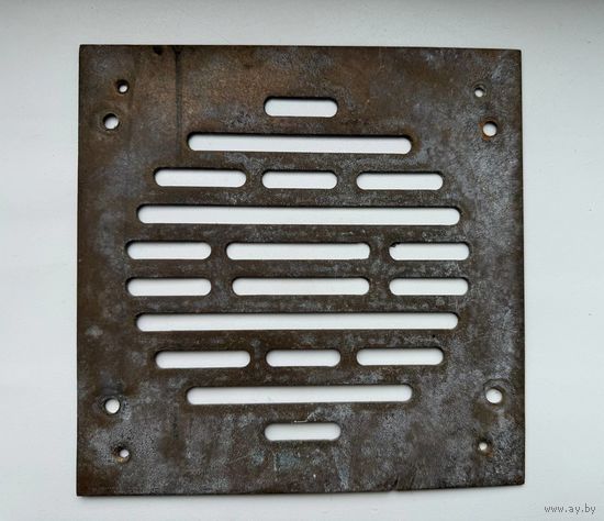 Старинная вентиляционная решётка 20*20 см Латунь/бронза