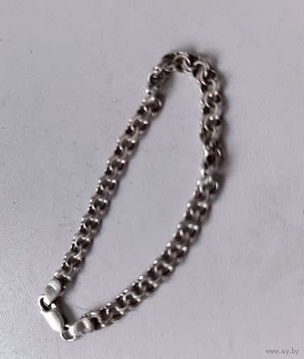 Браслет серебряный, 925.