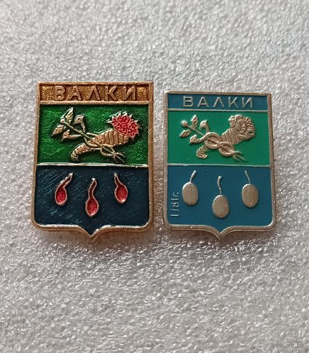 Валки. Один значок с клеймом квадраты. Цена указывается за один значок. #-IV-03/3