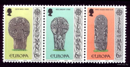 3 марки 1978 год Мэн 122-124