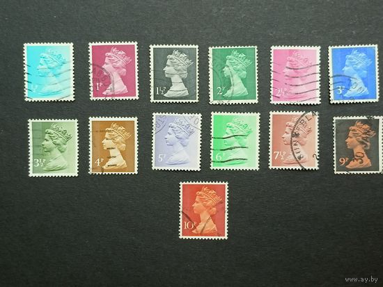 Великобритания 1971. Королева Елизавета II. Полная серия