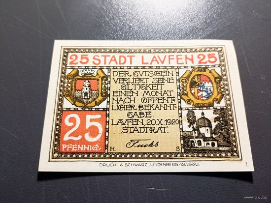 Германия  25 пфенингов  1920г (7)
