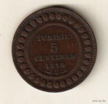 Тунис 5 сантим 1914