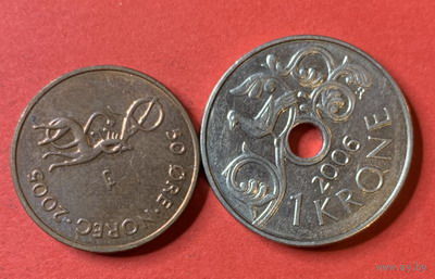 Норвегия, 2 монеты