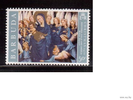 Барбуда-1970, (Мих.70) **, Рождество, Живопись,