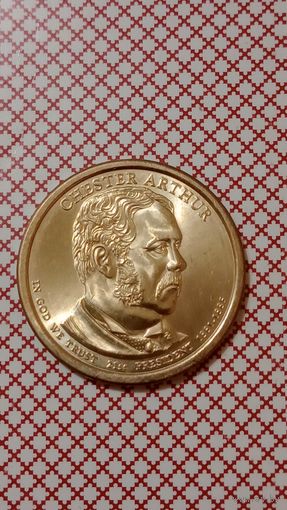 США 1 доллар 2012 D 21 президент Arthur