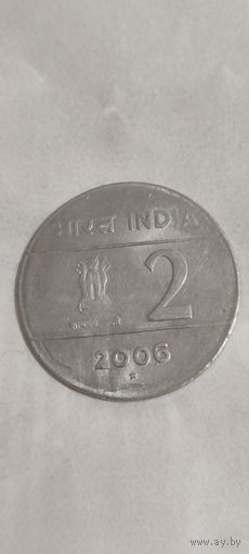 Индия 2 рупе 2006