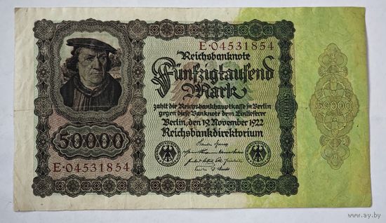 1922 год Германия 50000