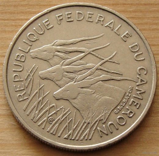 Камерун. 100 франков 1971 год  KM#15  Тираж: 9.000.000 шт