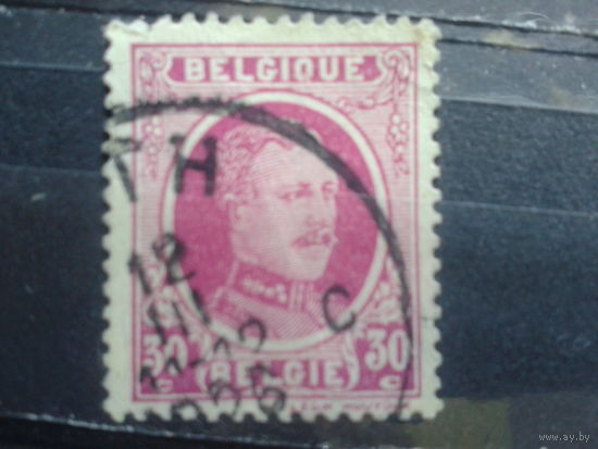 Бельгия 1922 Король Альберт 1  30 сантимов