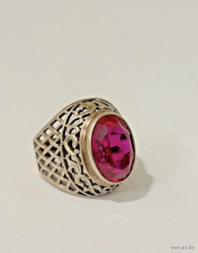Советский перстень с рубином 875 проба