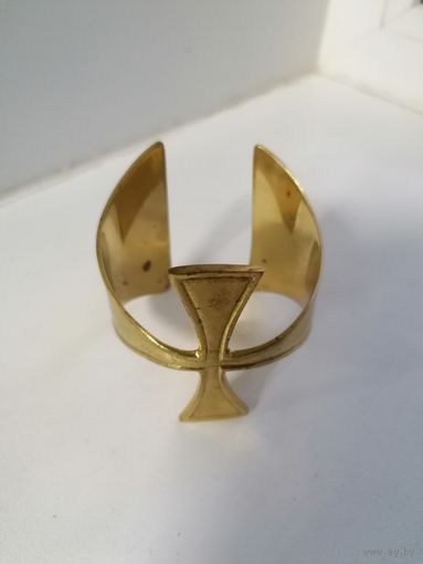 Браслет, латунь, мальтийский крест
