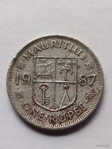 Маврикий. 1 рупия 1987 года. (4).