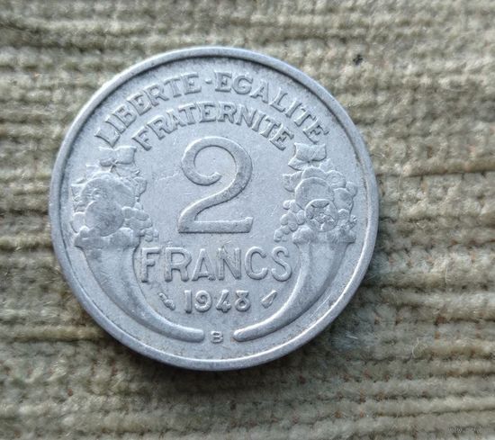 Werty71 Франция 2 Франка 1948 В