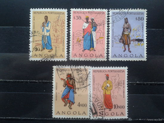 Ангола, колония Португалии, 1957. Национальные костюмы