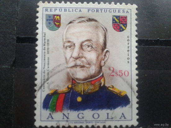 Ангола, колония Португалии, 1970. 100 лет маршалу Антонио де Фрагозо Кармоны