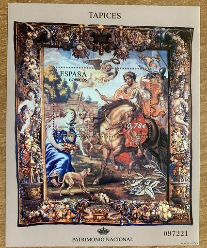 Испания 2010. Искусство.Национальное культурное наследие.Гобелены 1 блок 195 (4520)